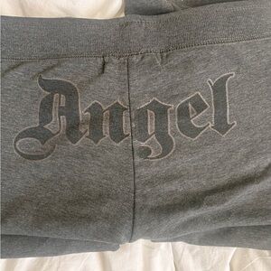 Streetwear Society Gray Angel Graphic Sweatpants